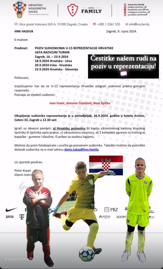 Odrastanje u našoj školi nogometa!